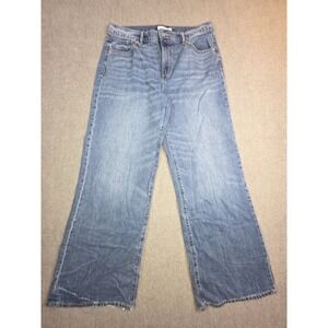Made and Loved LOFT Blue Wide Leg High Waist Jeans Size 8/29